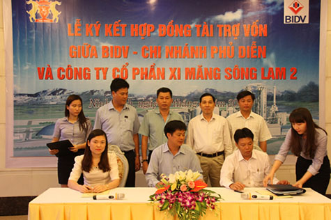 BIDV tài trợ 100 tỷ đồng cho Dự án Xi măng Sông Lam 2