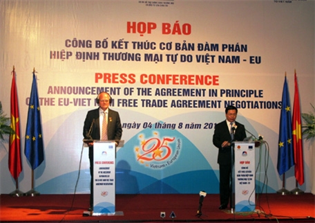 Việt Nam - EU kết thúc cơ bản đàm phán Hiệp định Thương mại tự do